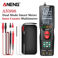 aneng an998 digital multimeter 6000 counts auto ranging acdc voltmeter temp ohm hz detector tool