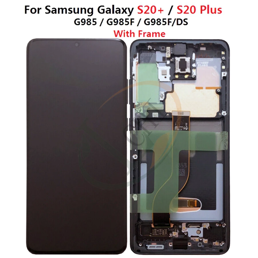 Для Samsung Galaxy S20 Lcd G980 G980F G980F/DS с рамкой дисплей сенсорный экран дигитайзер для s20 plus