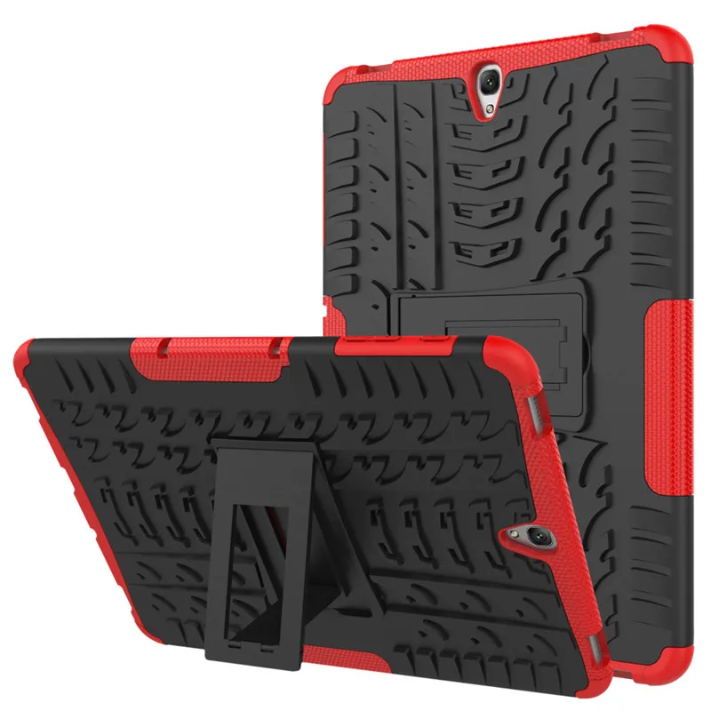 

Cover for Samsung Galaxy Tab S3 T820 T825 9.7\" tablet case shockproof hybrid with Stand Cover Rugged Rubber Armor PC back cover