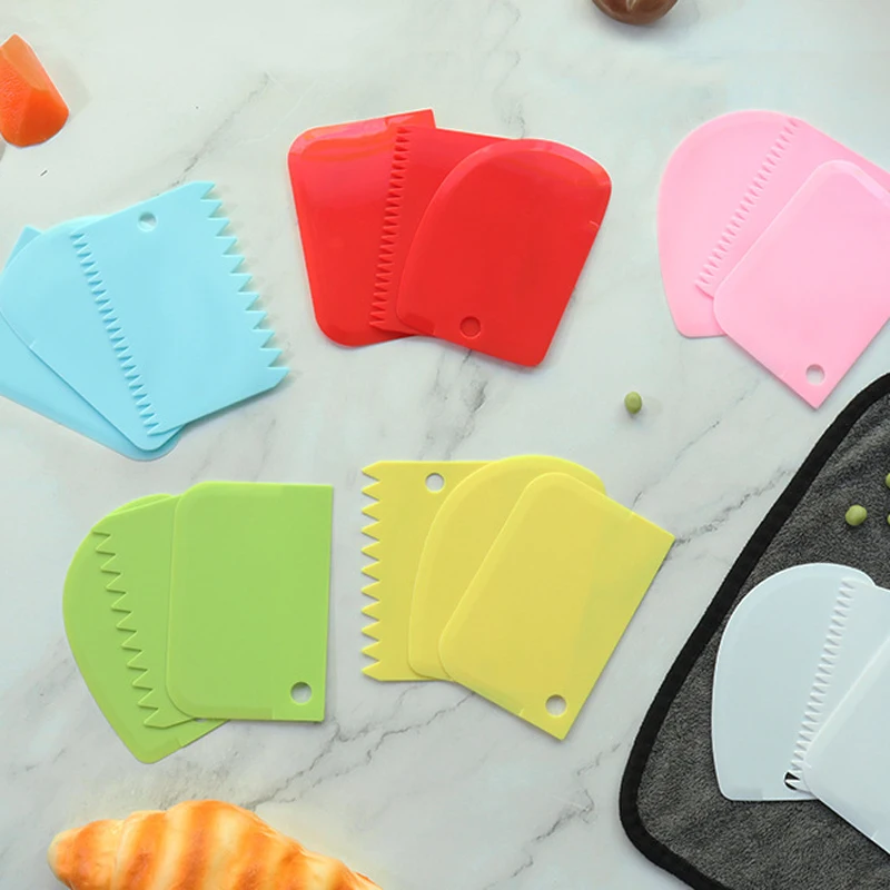 

Cake Scraper Set Multifunctional Flexible Dough Scraper Cake Icing Smoother Tool Cake Scraper Set Multifunctional Flexible