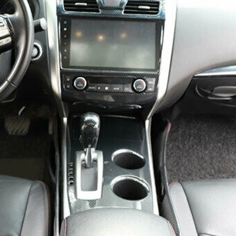 Центральная консоль из углеродного волокна ручка переключения передач накладка