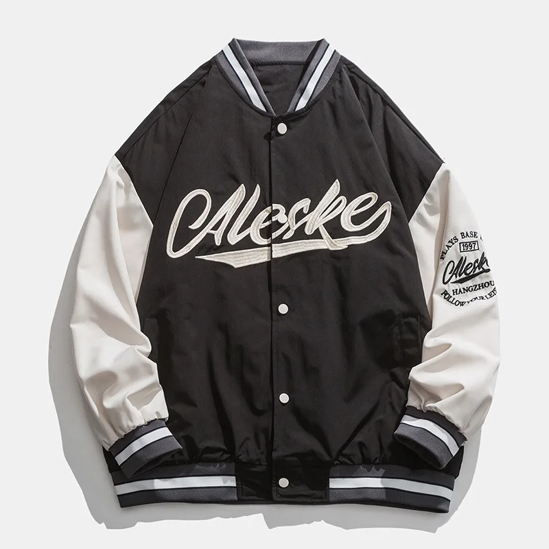 

New Baseball Suit Men's Women's Spring Autumn Pilot Jacket Casual Loose Sports Embroidered Letter Jacket