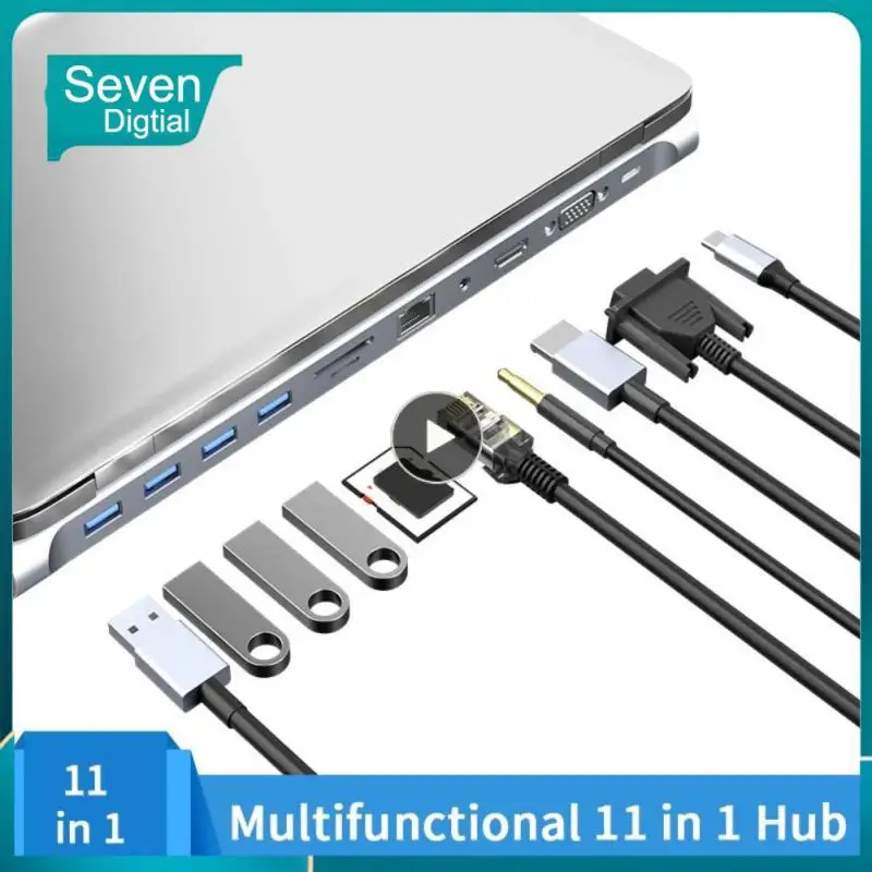 

Sd/tf Usb-c Docking Station New Type C Dock Type C Hub Docking Station 4k HDMI-compatible Usb 3.0 Usb-c Hub Splitter Usb-c Hub