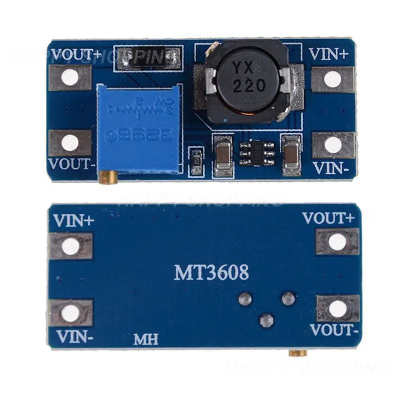 

DC-DC регулируемый Повышающий Модуль 2А, Повышающий Модуль с микро-USB 2в-24в до 5В 9В 12В 28В