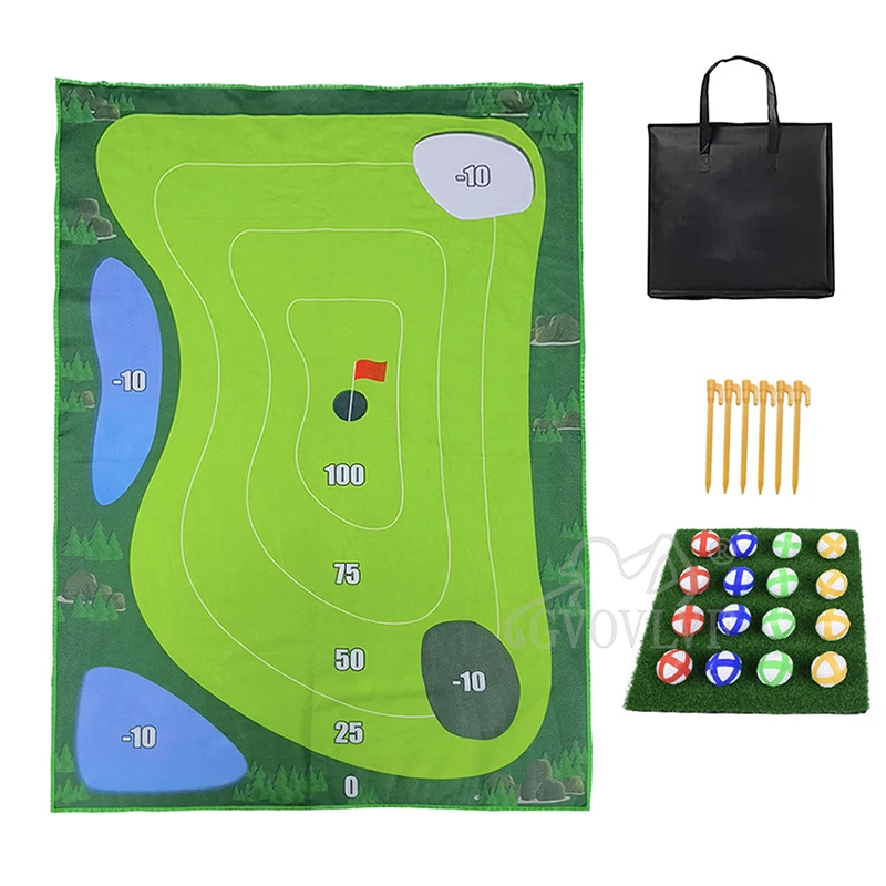 

Golf Game Set Leisure Game Hitting Pad Swing and Cutting Practice Pad Golf Accessories