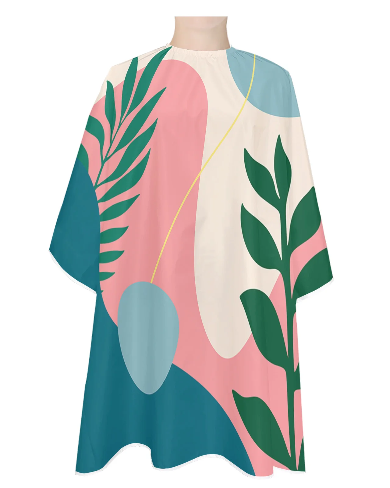 

Тропические растения, абстрактное искусство, геометрический парикмахерский фартук, водонепроницаемый фартук для салона красоты, парикмах...