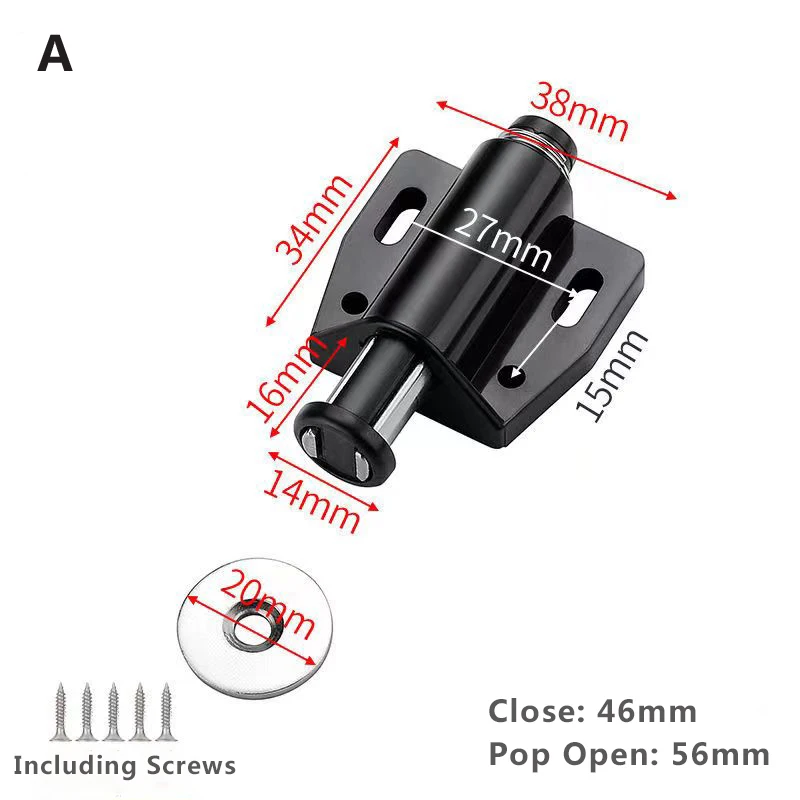 

LSTABAN Дверные доводчики с магнитной защелкой Push to Open