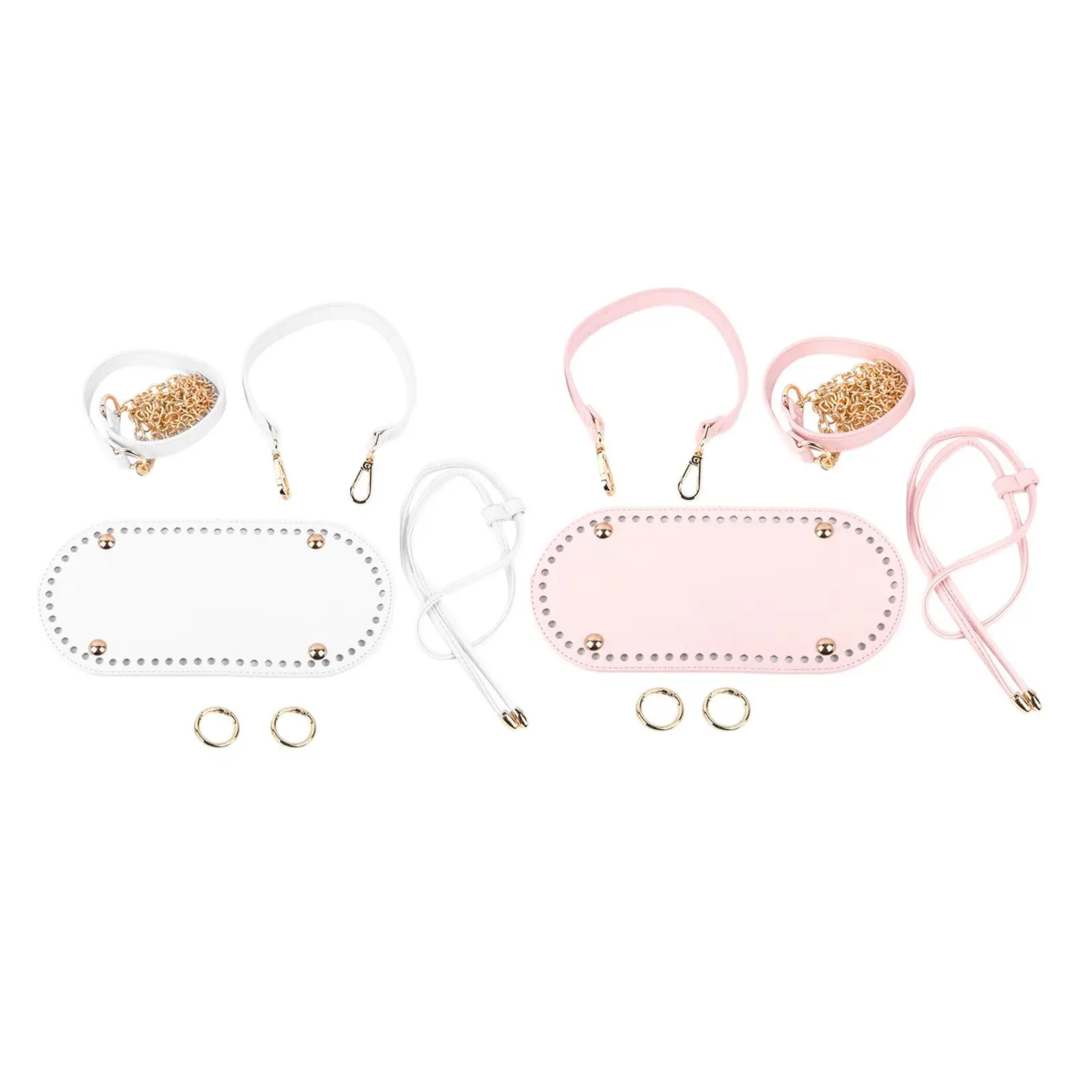 

DIY PU Bag Knitting Crochet Set Shoulder Strap O Rings for Shoulder Bags