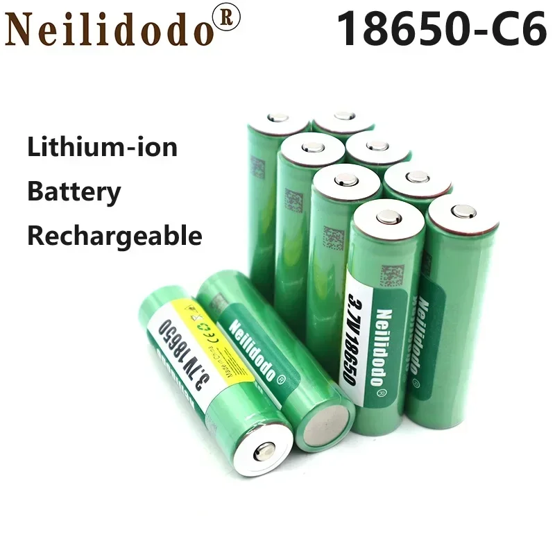 

Aviation Arrival 18650 Battery C6 30A Discharge 3.7V Rechargeable Lithium Ion Pointed VTC6 Charger for Flashlights, Toys, Etc