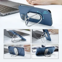 phone holder car magnetic bracket finger ring buckle holder flexible 360 degree rotate stand metal desktop support