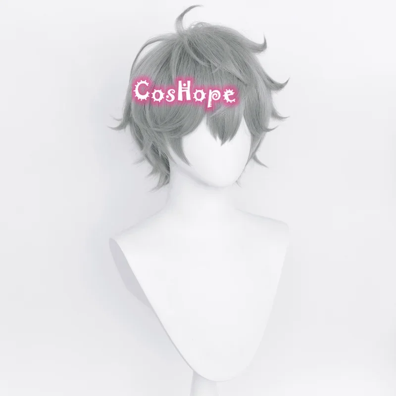 Izumi Sena Косплей Парик Короткий 33 см Серый Аниме Парики Термостойкие Синтетические