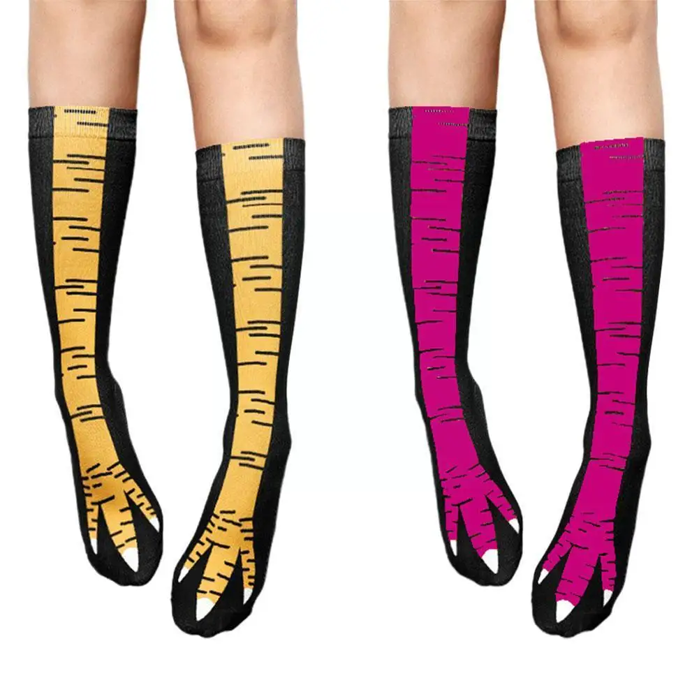 

Носки с 3D-принтом в виде куриных ножек, летние милые дышащие хлопковые Смешные счастливые Повседневные носки с животными, мужские носки S A8w6