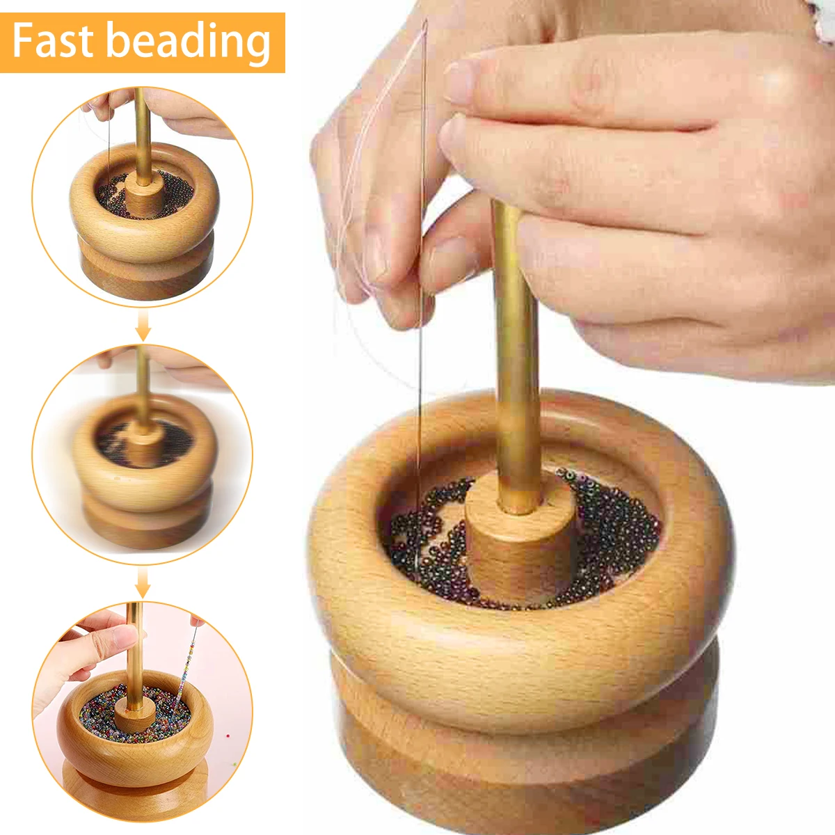 

Бусины для бисероплетения «сделай сам», деревянные бусины-Спиннеры, бусины, Быстрое приспособление, деревянный шнурок, погрузчик с 2 длинны...