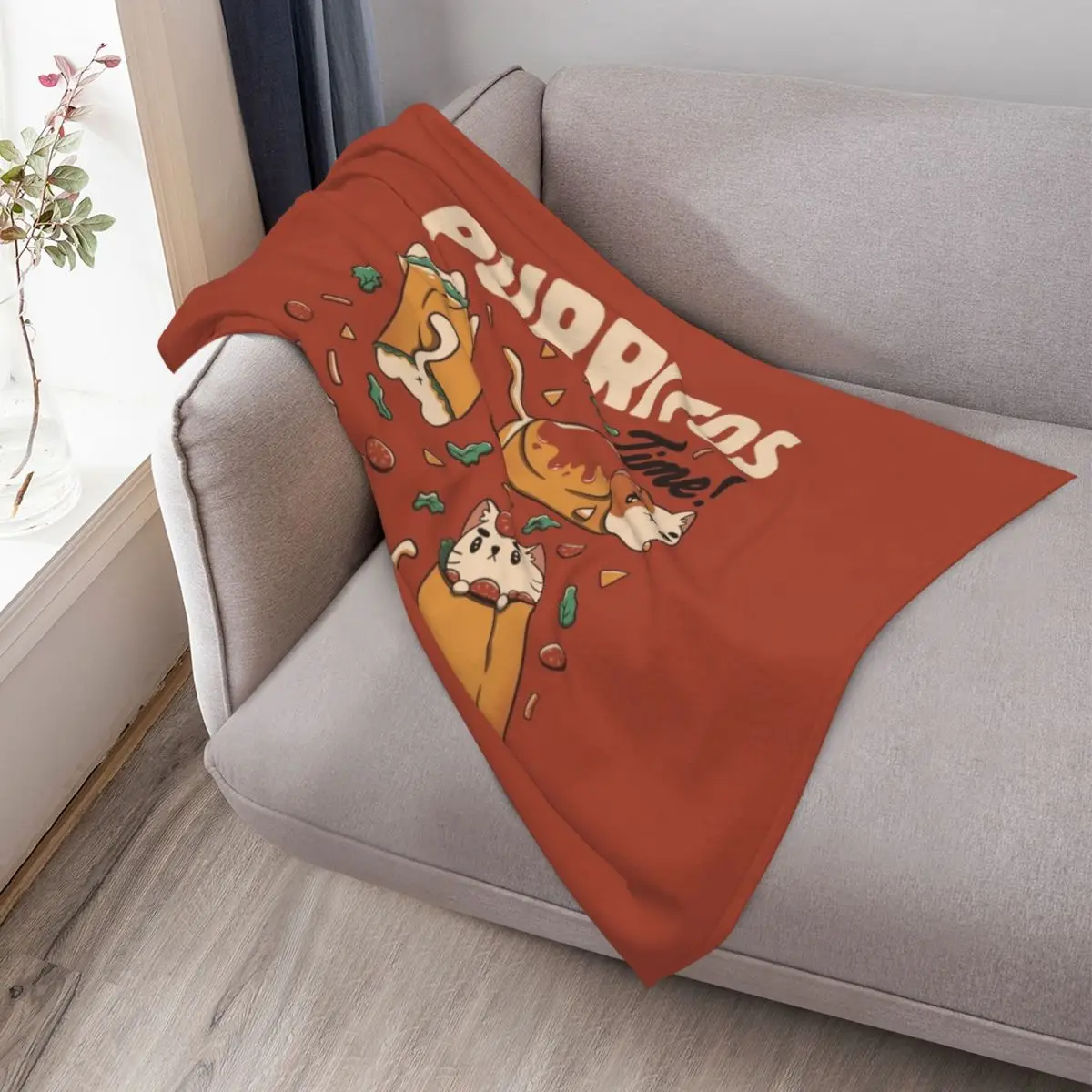 Фото Purritos Time Burrito Cat Забавная мексиканская еда от Tobe Fonseca Плед Одеяло Retros Фланелевая ткань Плед Плюшевые одеяла №3