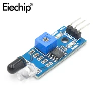 10pcslot ir infrared obstacle avoidance sensor module smart car robot reflective photoelectric 3pin