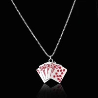 emmaya new arrival fancy dress up poker shape design necklace for womengirls modern style charming party noble jewelry