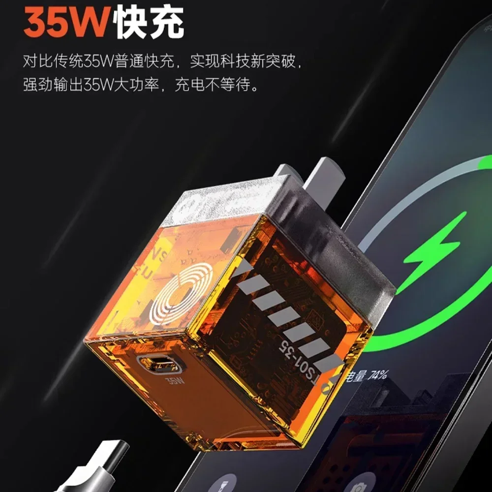 Trozk США 35 Вт нитрид галлия вилка для быстрой зарядки путешествия портативное