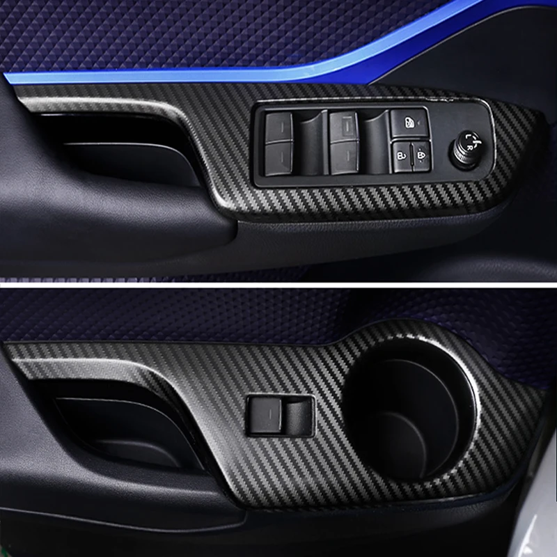 

Немного Изменить Стайлинг автомобиля интерьер дверь подлокотник панель окна из нержавеющей стали переключатель для Toyota C-HR CHR 2016 2017