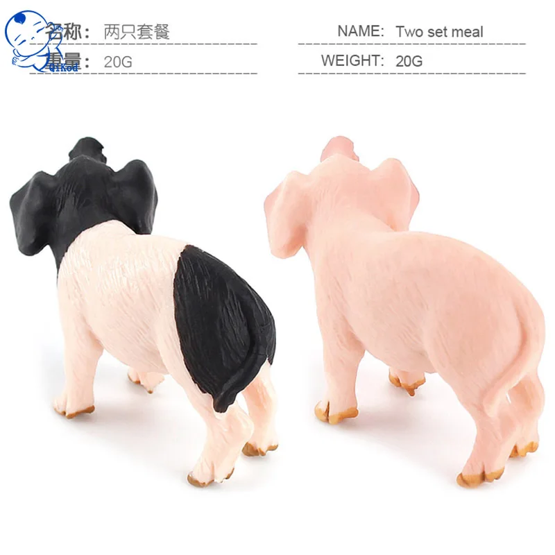 

Simulations Trumpets Lop-eared Pig Cub Model Solid Static Farm Pasture Surrounding Miniature Scene Decoration Animals Figures