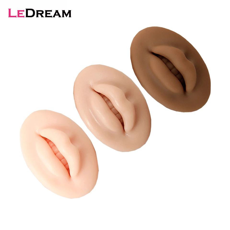 

1PC 5D Silicone Lips Mold Tattoo Practice Fake False Skin For Permanent Lips Makeup Tatu Microblading Training Accessory