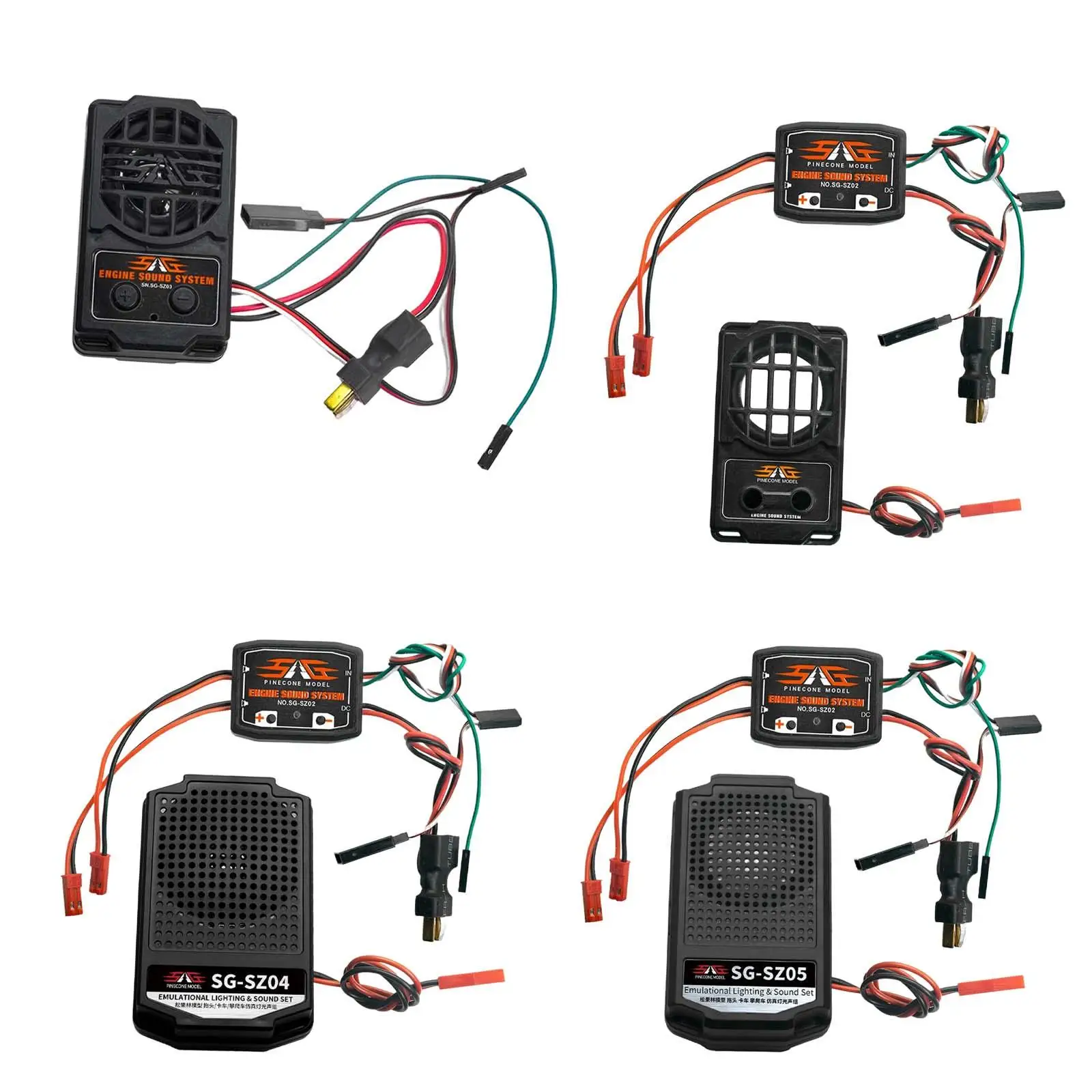 

1/10 RC симулятор звука двигателя звуковой блок двигателя для грузовика DIY аксессуары
