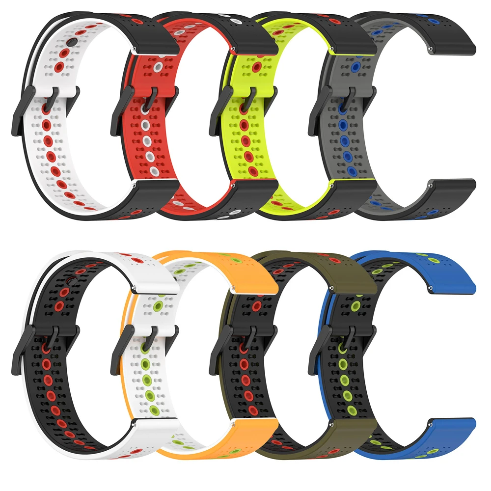 Silicone Strap for Samsung Galaxy Watch 5 45mm/watch 5 40mm 44mm/watch 4 40mm 42mm 44mm 46mm Band Macaron Contrast Color fresh