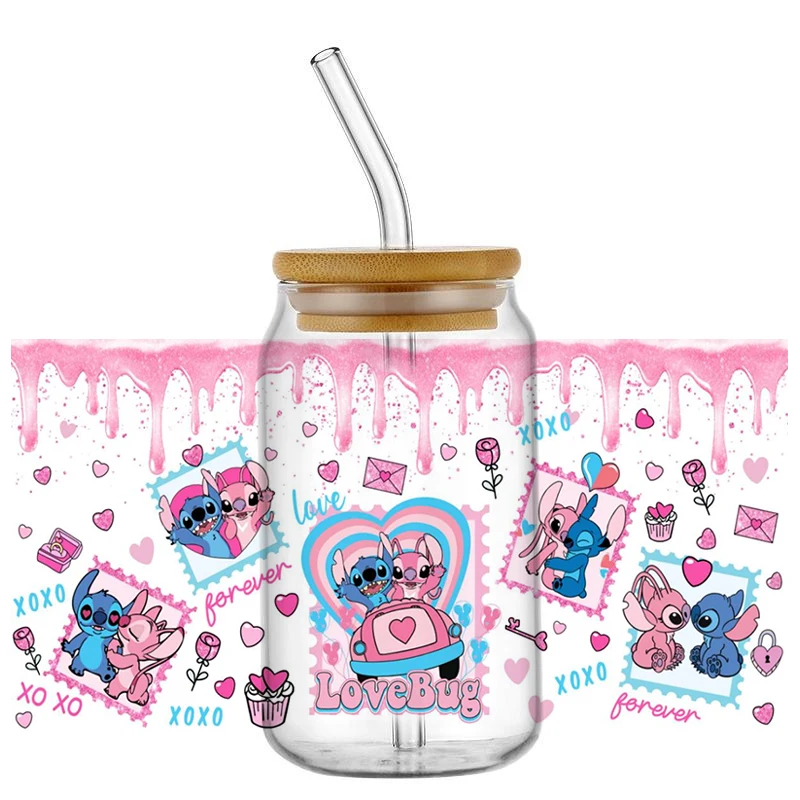 Miniso смешанный мультяшный герой 16OZ UV DTF обертки для чашек переводная наклейка