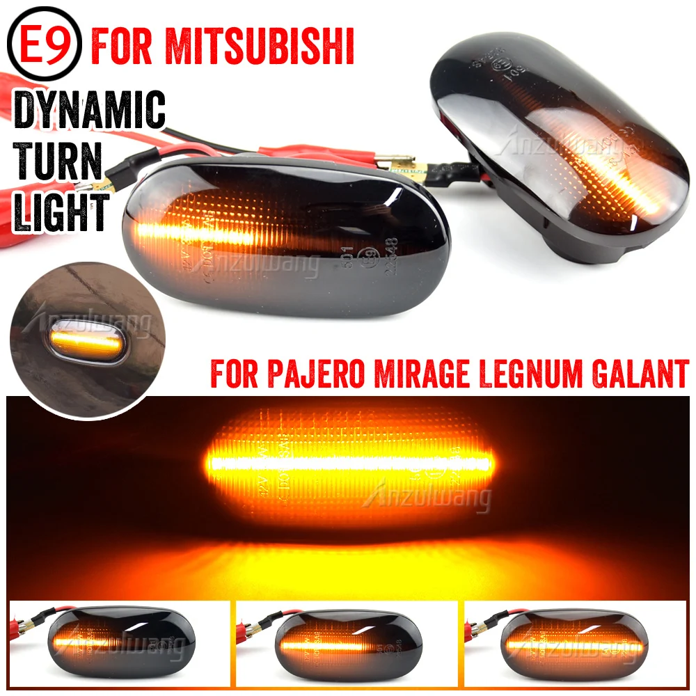 

Flowing Water Blinker Indicator Dynamic LED Turn Signal Side Marker Light For Mitsubishi Pajero Mirage Legnum Galant 1998-2005