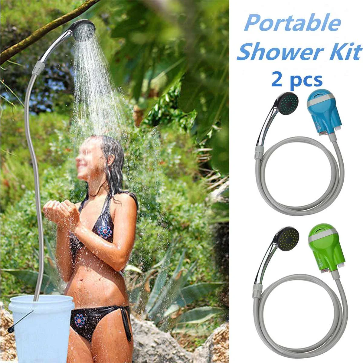 Беспроводная портативная насадка для душа с зарядкой от USB |