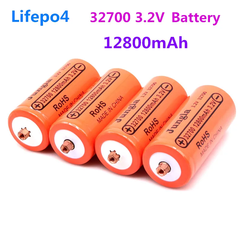 

4PCS 100% Original 32700 12800mAh 3.2V lifepo4 Rechargeable Battery Professional Lithium Iron Phosphate Power Battery with screw