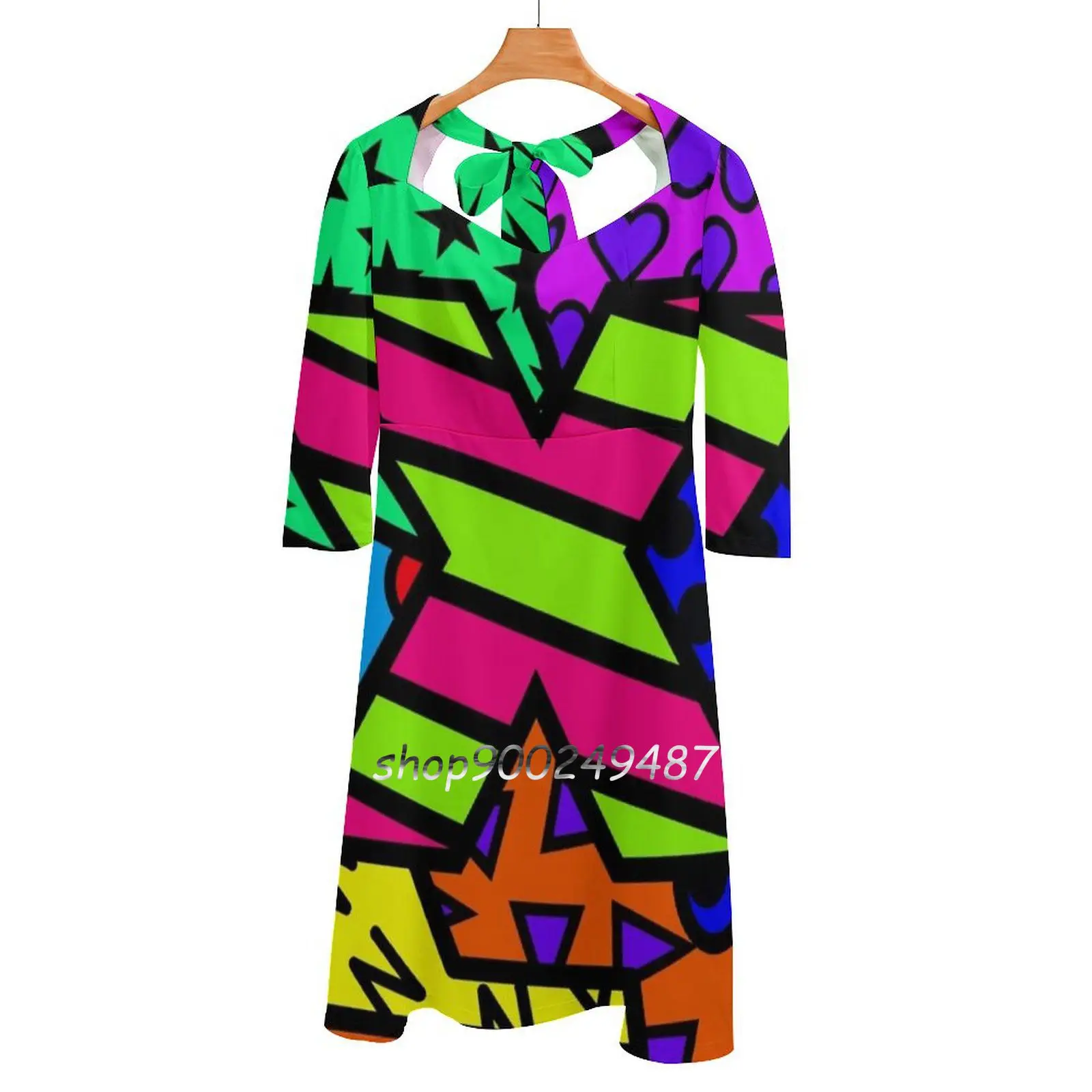 

Alphabet Series-Letter X Sweet Elegant Dress Women Korean Kawaii Square Collar Dress Jocelyn Sperduto Romero Colorful Color