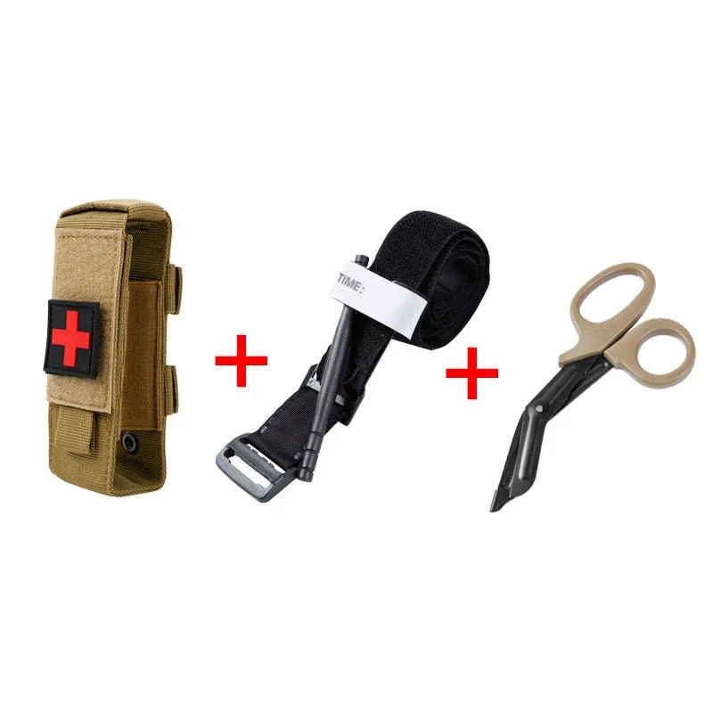 

Medical Tactical Trauma First Molle Kit Gear Tourniquet Survival Set Military Scissors Tool Storage Aid Cat Accessories Bracket