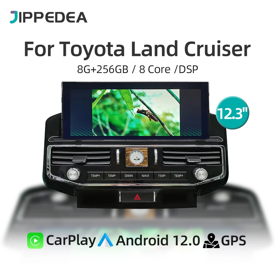 Автомобильный мультимедийный плеер Android 13 для Toyota Land Cruiser 200 LC200 2008-2015 CarPlay навигация GPS 4G WiFi головное устройство радио