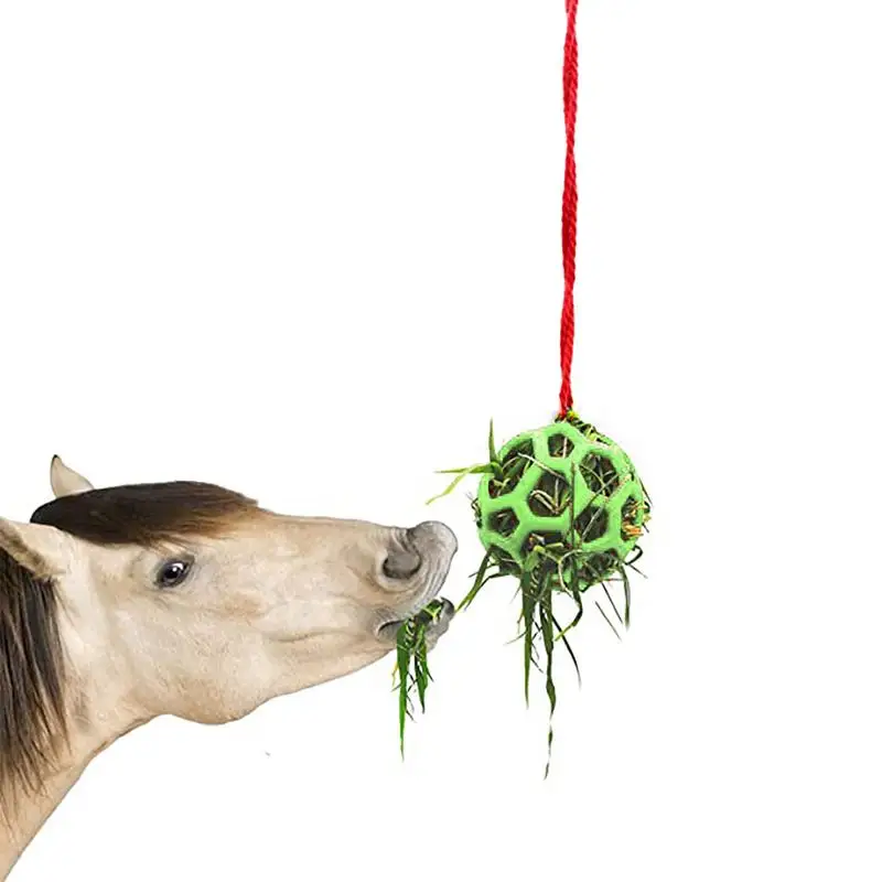 Horse Feeder Horse Treat Ball Hay Feeder Toy Ball Hangings Feeding Toy Stables Hangings Hay Feeder Toy Ball for Horse Horse Goat