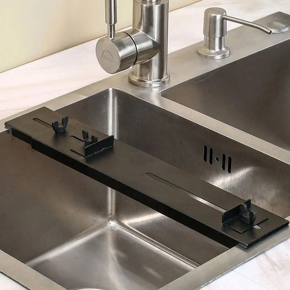 

Steel Sink Sharpening Stone Holder Adjustable Metal Base Length Whetstone Grindstone Accessories Kitchen O1d6