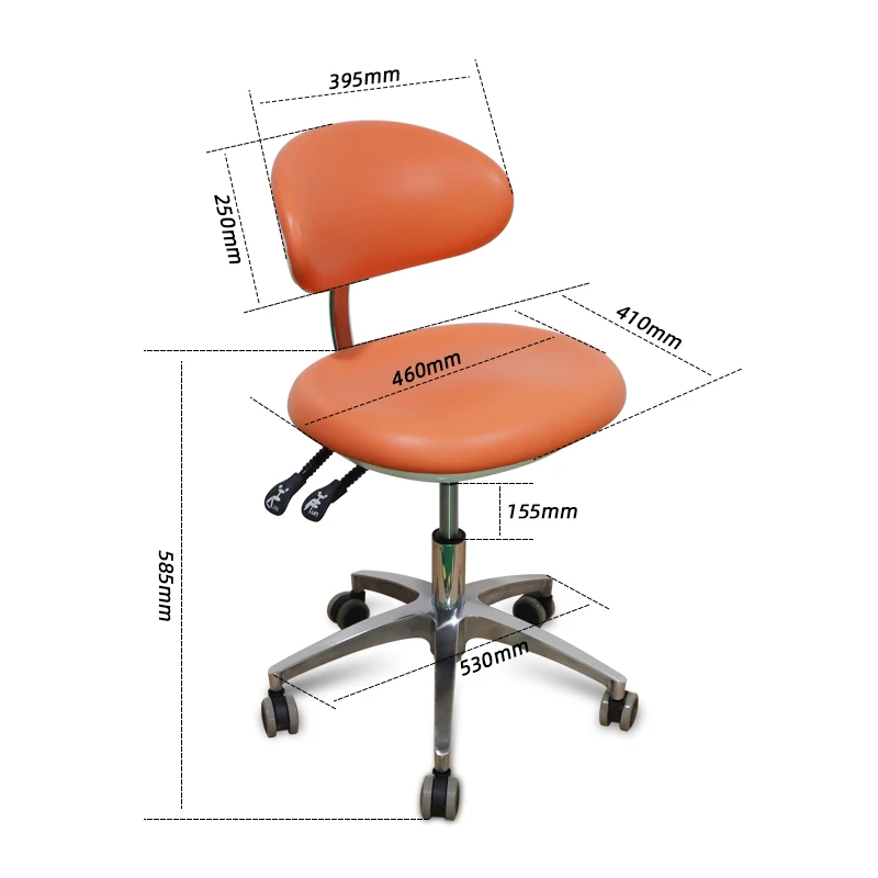 Вращающийся стул высокого качества для современных стоматологических врачей