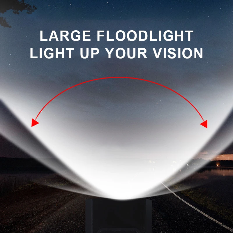 Модернизированная велосипедная Светодиодная лампа T6 1200 лм передний