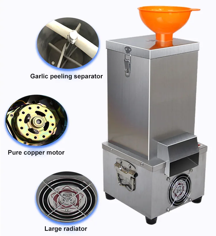 

Commercial Garlic Peeling Machine Food Processor Electric Fully Automatic Stainless Steel Restaurant Garlic Peeler Equipment
