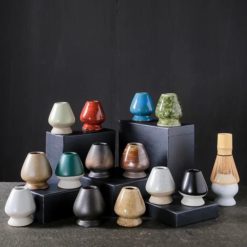 Набор керамических чайных ложек и вилок для матча щетка перемешивания чайная