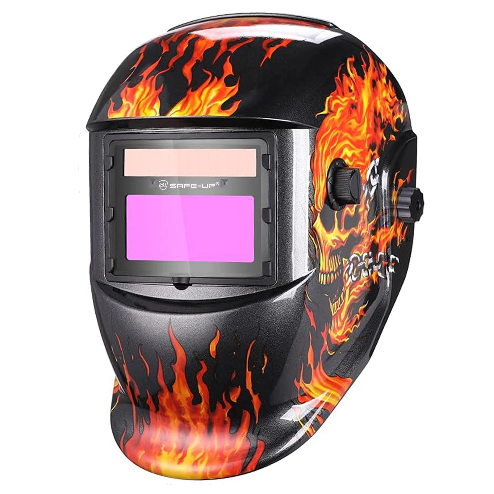 

SAFEUP 92x42 мм сварочная маска с автоматическим затемнением, сварочный шлем для MIG MAG TIG, сварочный аппарат на солнечных батареях