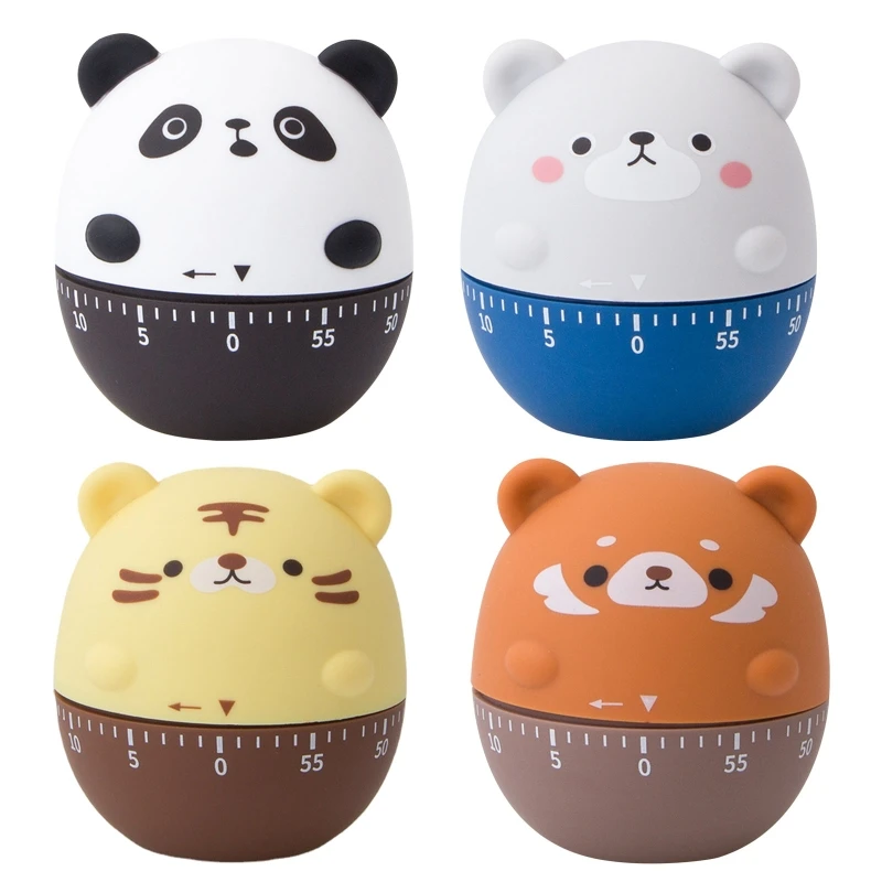 

Cute Mechanical Kitchen Timer 60 Minute Animal Timer Time Management Reminder