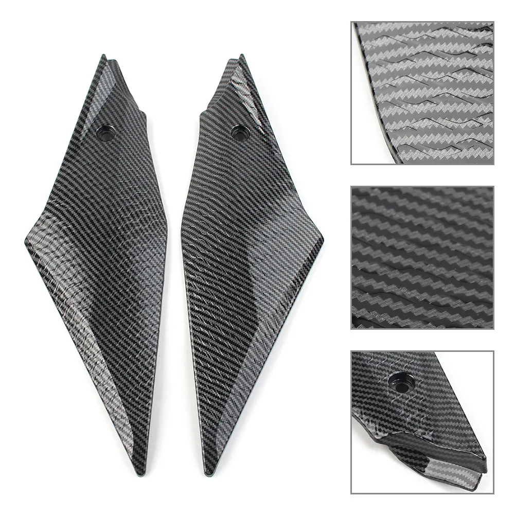 1Pair Motorcycle Gas Tank Side Cover Trim Fairing Carbon Fiber ABS Plastic For Yamaha YZF R1 R1M R1S 2015 2016 2017 2018 2019