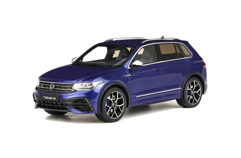 

(Предзаказ) OttO 1:18 Tiguan R 2021 Lapiz синяя металлическая модель автомобиля из смолы