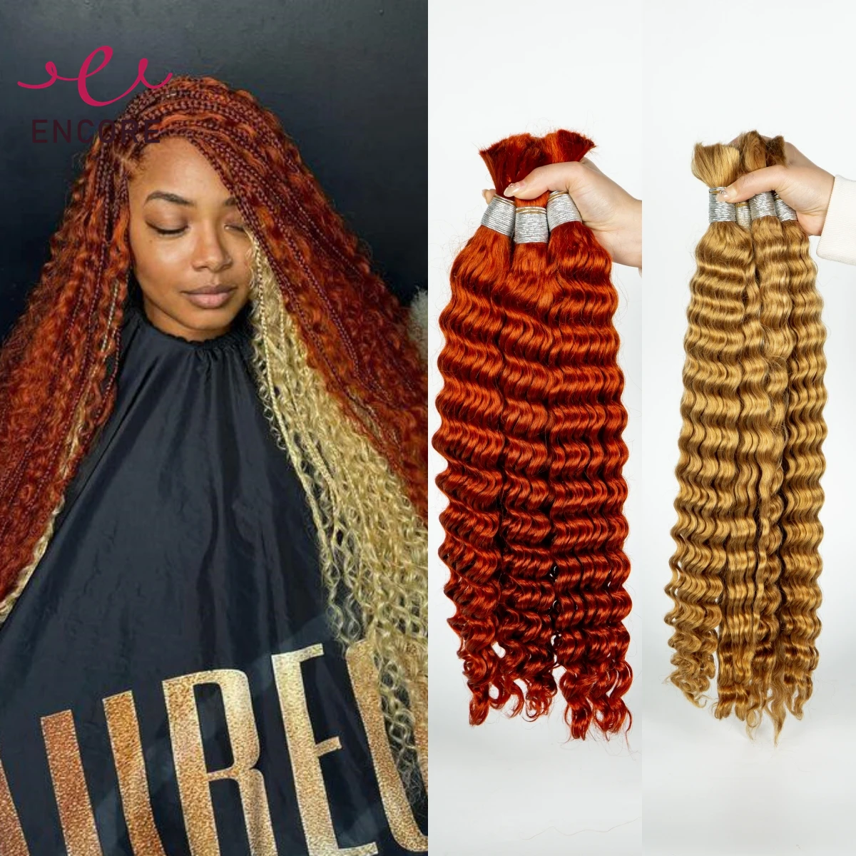 28-дюймовые 100% натуральные человеческие волосы объемные глубокие волны