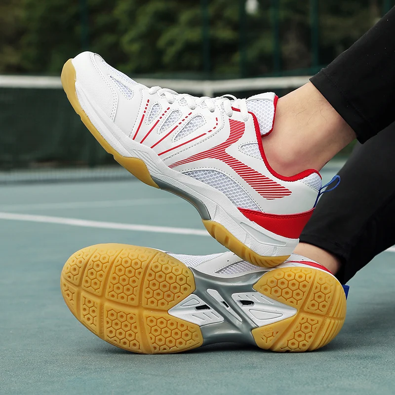 Men's Women's Tennis Volleyball Shoes Professional Court Sports Shoes Breathable Badminton Sports Shoes Men's Sports Shoes