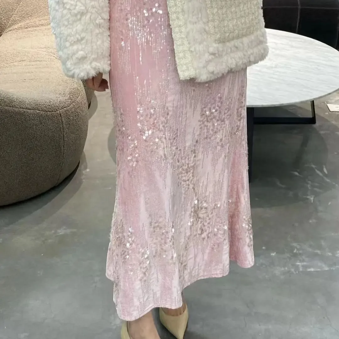 Юбка для похудения с высокой талией женщин универсальный корейский стиль