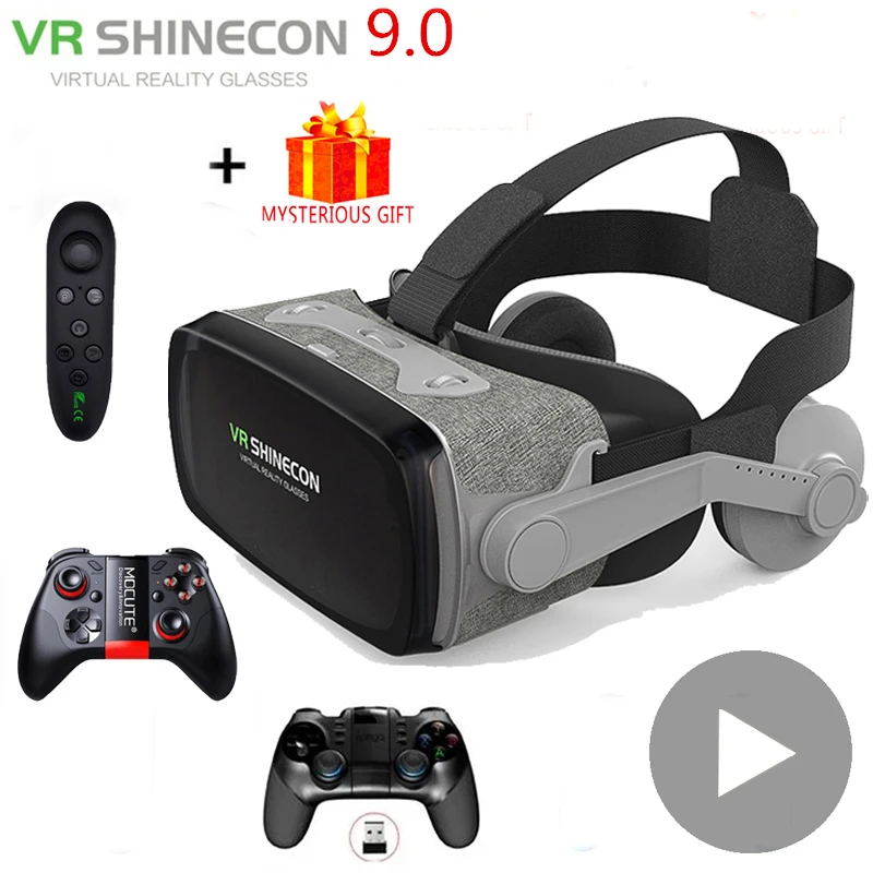 

VR Shinecon Casque Viar 3D Glasses Virtual Reality Headset Helmet Goggle Lenses for Smart Phone Smartphone Video Game Binoculars