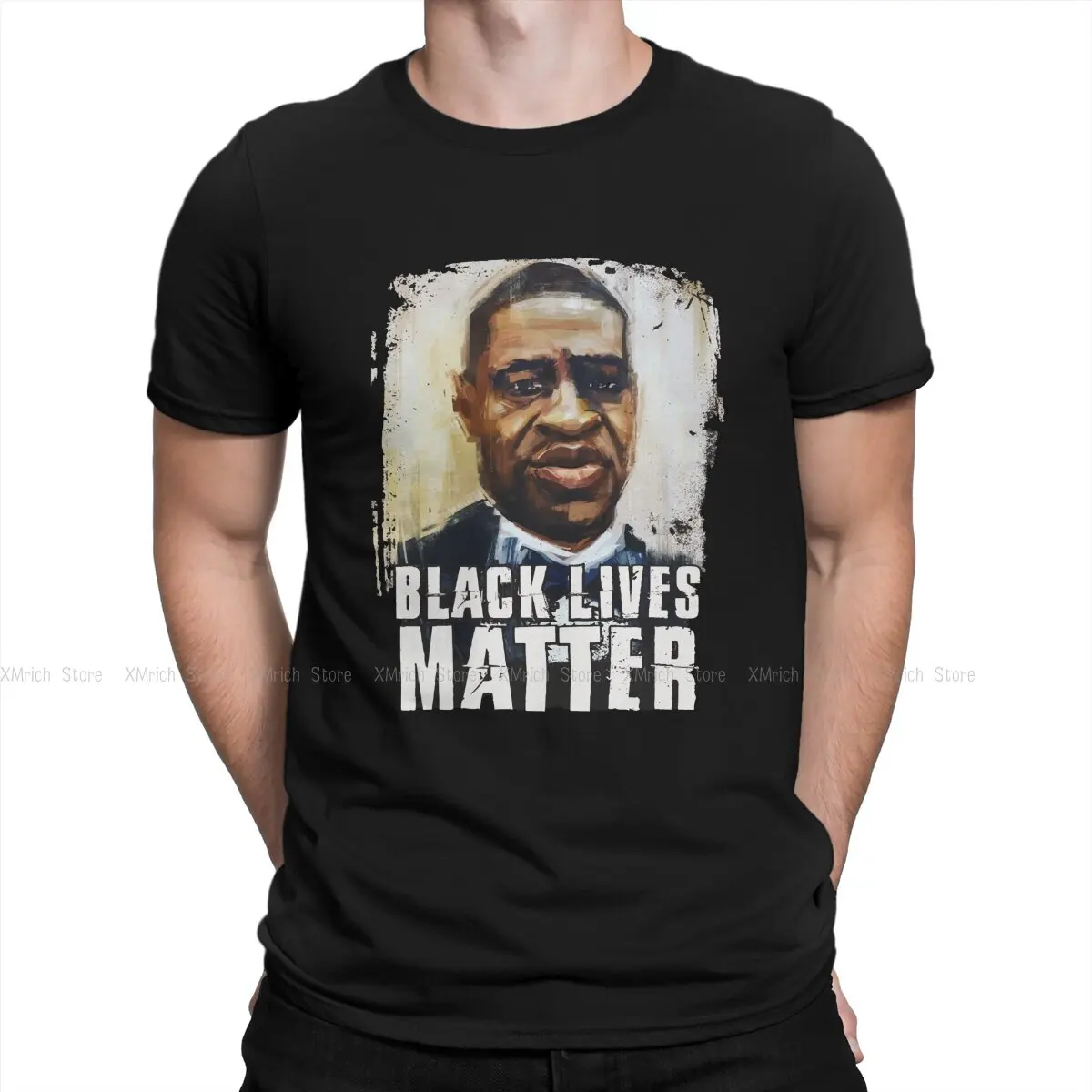 

Men's Rest in Power George Floyd - Black Lives Matter T Shirt Takeoff Rest In Peace Cotton Clothing Cool Short Sleeve