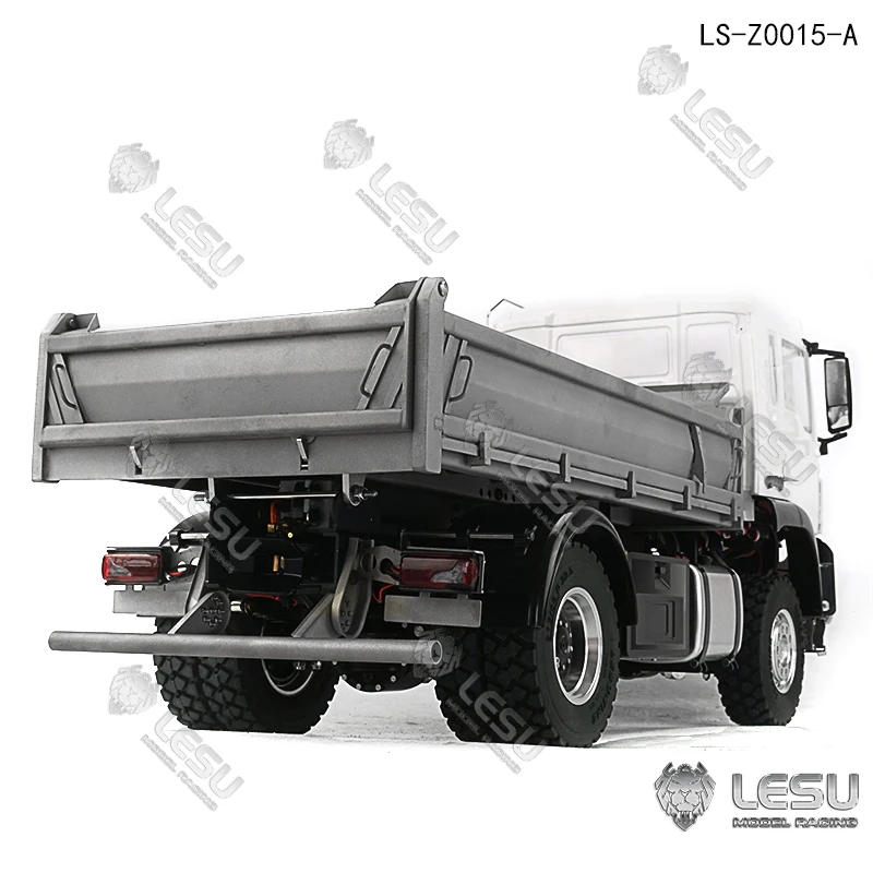 Фото LESU 1/14 4X4 металлическое шасси Tgs RC гидравлический самосвал свет звук двигатель ESC для игрушки с дистанционным управлением Tamiyaya №1