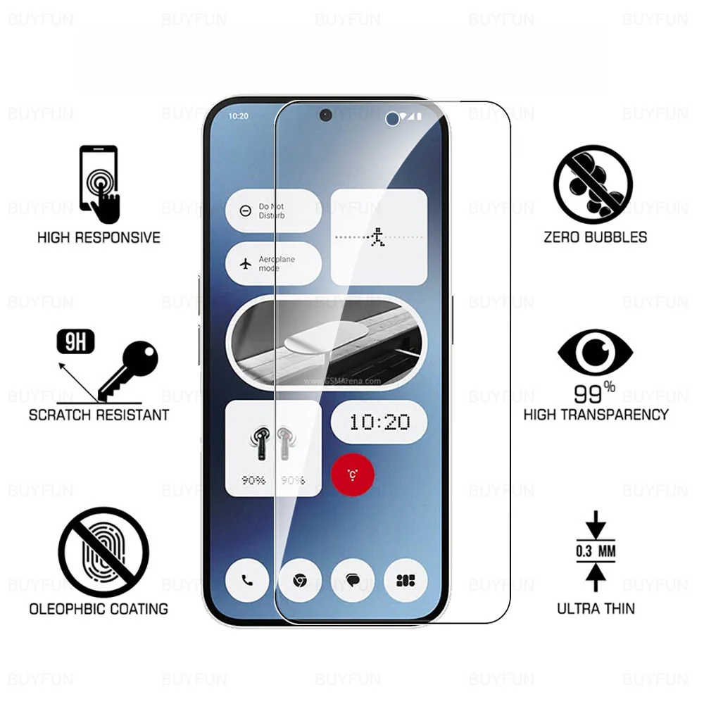 Закаленное стекло 4 в 1 для камеры NothingPhone (2a) Phone2a 2 A A2